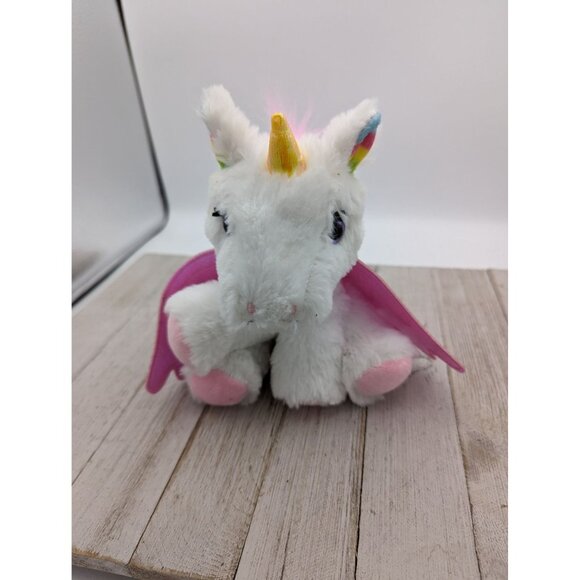 Mattel Barbie Pets Unicorn Plush 7" White Pink Stuffed Animal Toy Just Play 2020 - Picture 1 of 6